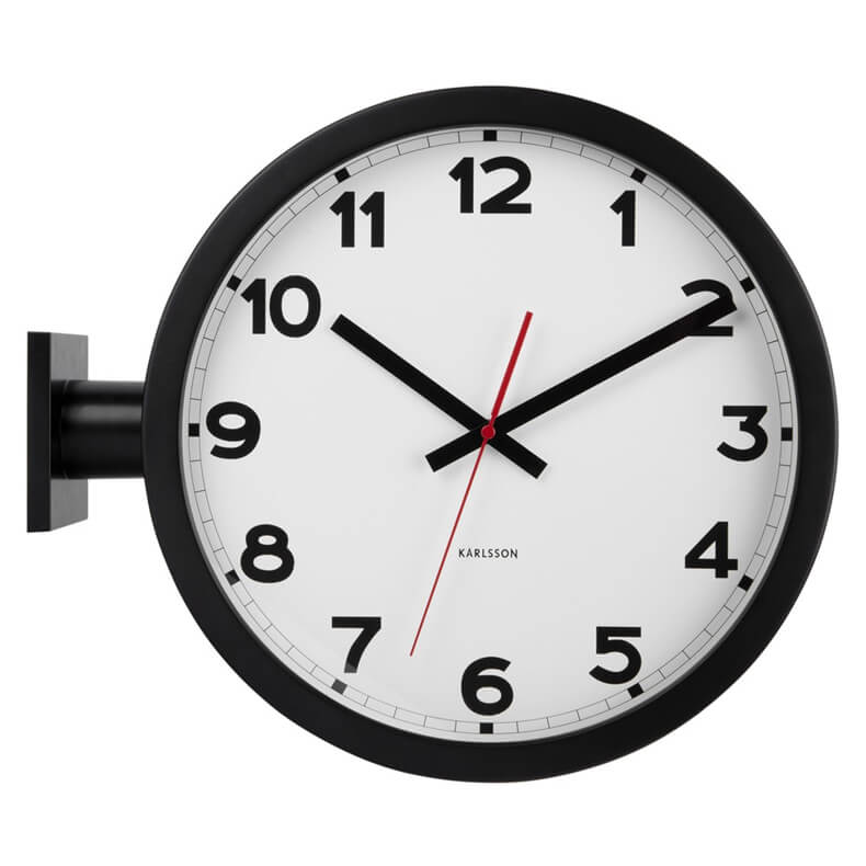 Present Time Wall Clock New Classic Double Sided